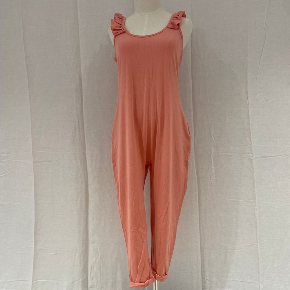 Smash + Tess Sweetheart Romper in Confident Coral Size XS